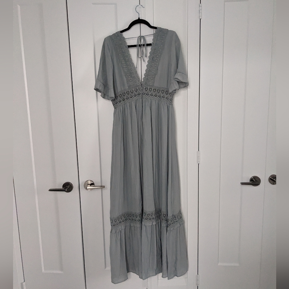 Nordstrom Gray Maxi Dress